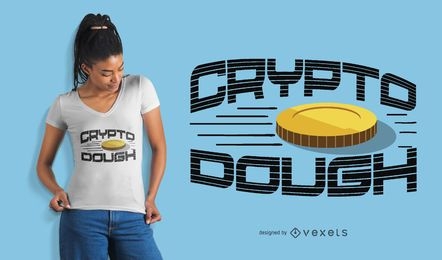 Design de camiseta de massa criptográfica