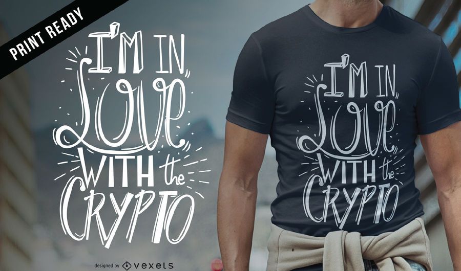 Love crypto camiseta de diseño Love crypto camiseta de diseño