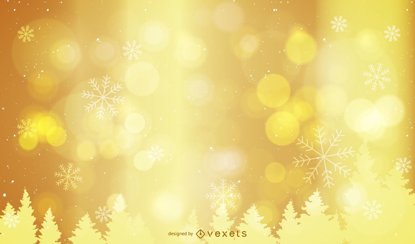 Goldener Weihnachtshintergrund