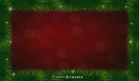 Christmas pine spines frame background Christmas pine spines frame background
