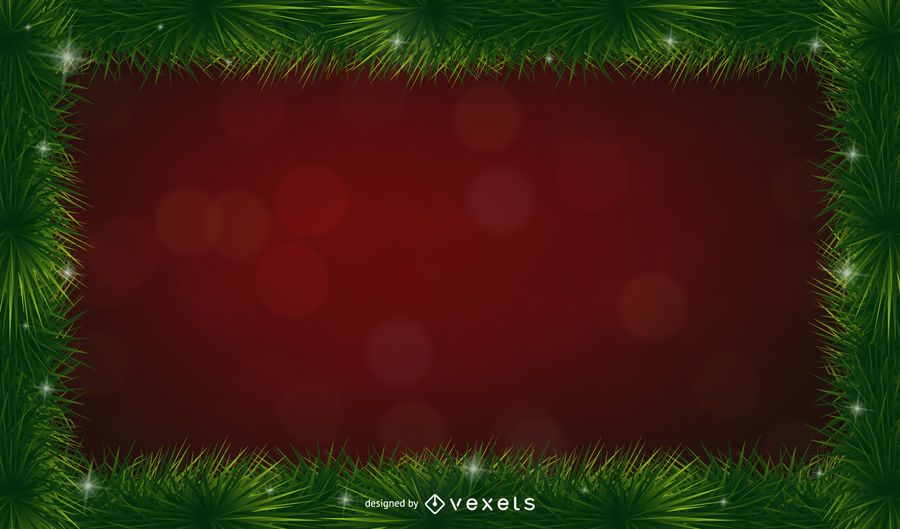 Christmas pine spines frame background Christmas pine spines frame background