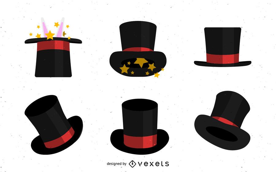 Magician top hats set Magician top hats set