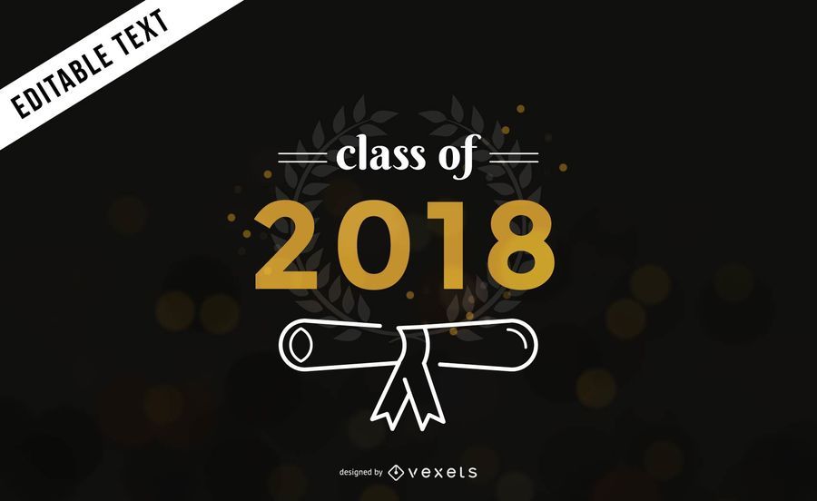 Klasse von 2018 Abschlussfahne Klasse von 2018 Abschlussfahne