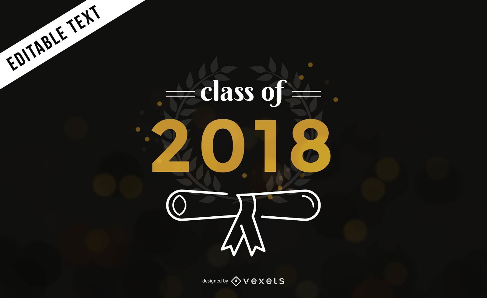 Banner de graduación de la clase de 2018
