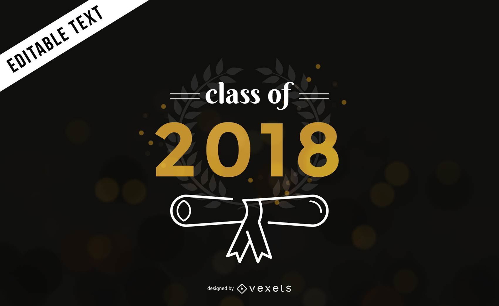 Banner de graduaci?n de la clase de 2018