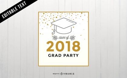 Graduation party banner design