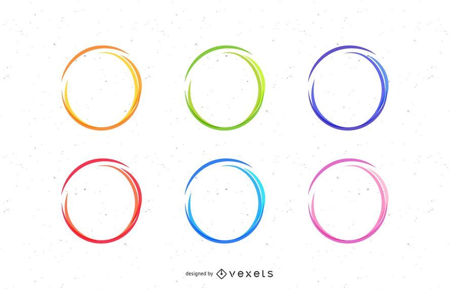 Sketch circles set Sketch circles set