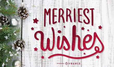 Merriest Wishes Lettering Design Merriest Wishes Lettering Design