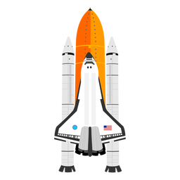 Icono del transbordador espacial americano Diseño PNG