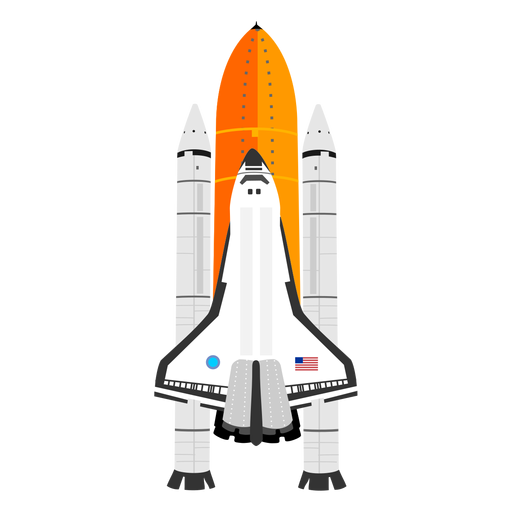 American space shuttle icon PNG Design
