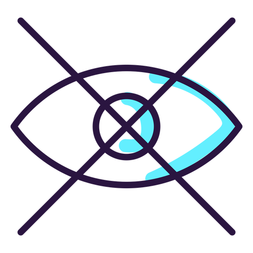 Augmented reality eye icon PNG Design