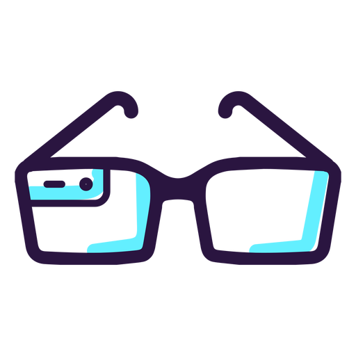 Augmented reality glasses icon PNG Design