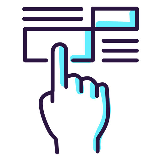Augmented Reality Touchscreen-Symbol PNG-Design