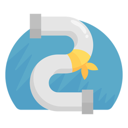 Icono de reparación de tubería de explosión Diseño PNG