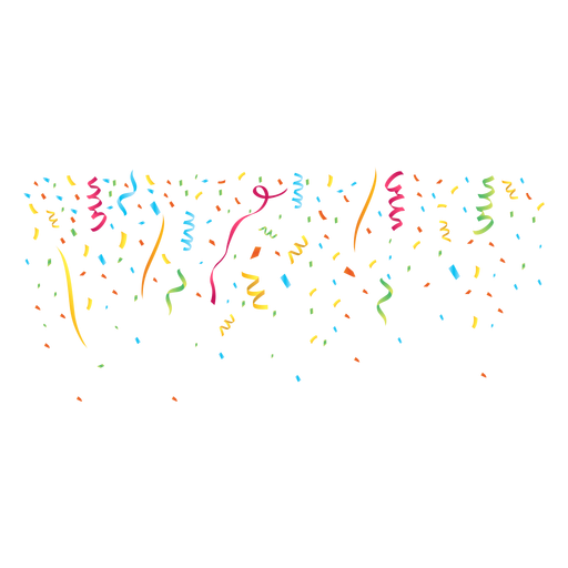 Confetti Colorful background PNG Design