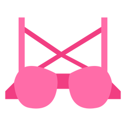 Ícone de sutiã de copa cheia cruzada Desenho PNG
