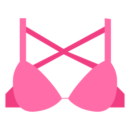 Icono de sujetador triangular cruzado Diseño PNG