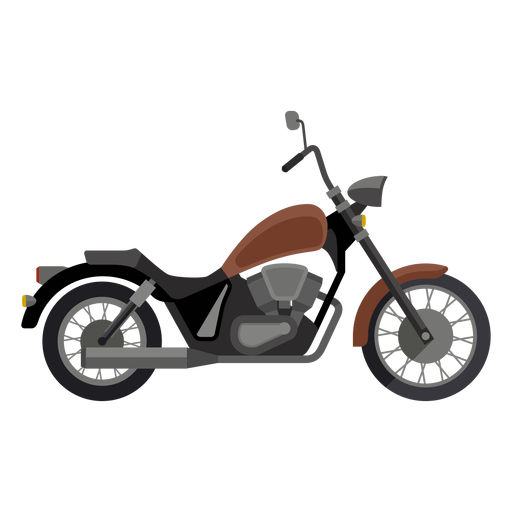 Cruiser-Motorrad-Symbol PNG-Design