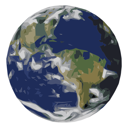 Earth planet icon PNG Design