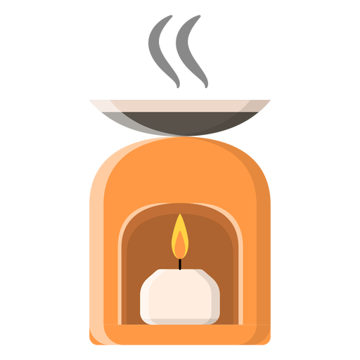 Flat candle icon PNG Design