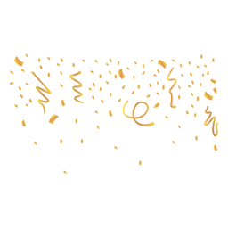 Golden Confetti  PNG Design