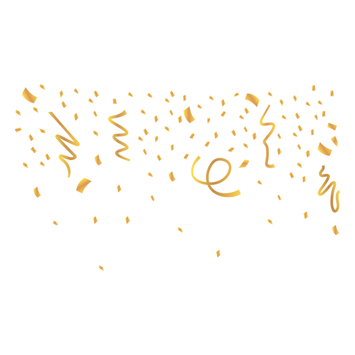 Golden Confetti Background Transparent Png And Svg Vector