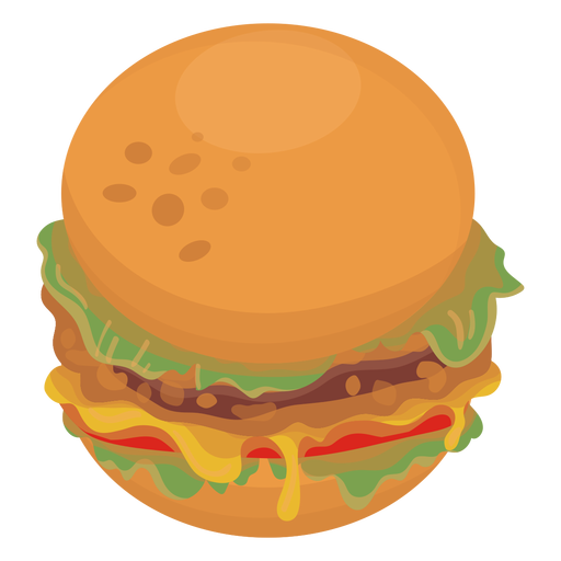 Comida de icono de hamburguesa