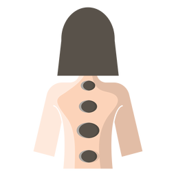Ícone de massagem com pedras quentes Desenho PNG