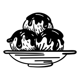 Dibujado a mano helado Diseño PNG