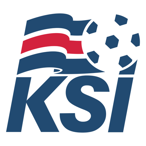 Logotipo del equipo de fútbol de Islandia Diseño PNG