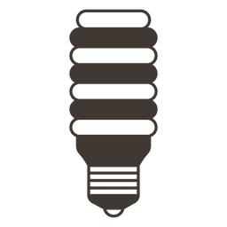 Icono de trazo de bombilla incandescente Diseño PNG