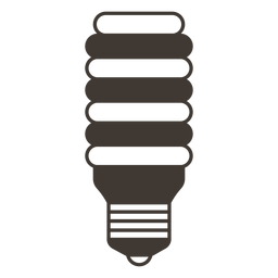 Incandescent light bulb stroke icon PNG Design
