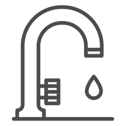 Küchenspüle Strichikone PNG-Design