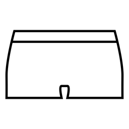 Ícone de traço de calção masculino Desenho PNG