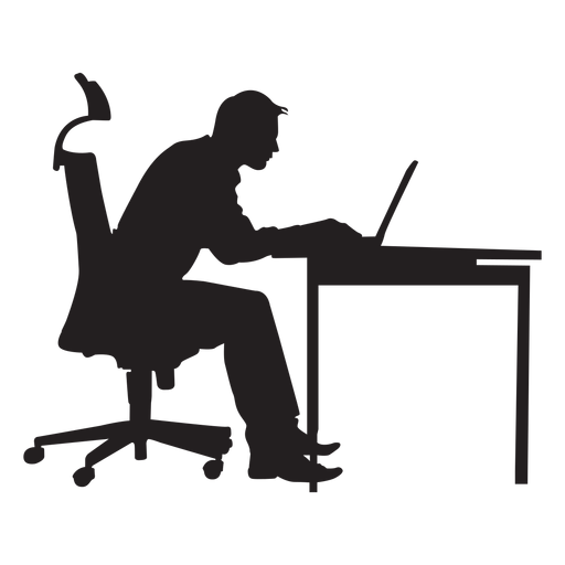 computer silhouette png