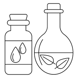 Ícone de derrame de óleos de massagem Desenho PNG