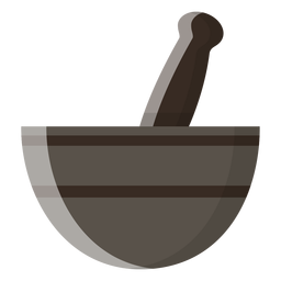 Mortar and pestle icon PNG Design