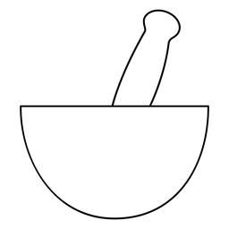 Ícone de golpe de almofariz e pilão Desenho PNG