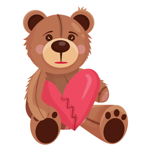 Viejo peluche con corazon Transparent PNG Viejo peluche con corazon Transparent PNG