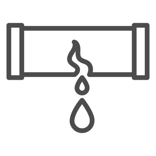 Pipe burst stroke icon PNG Design