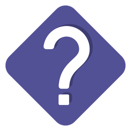 Lila quadratische Fragezeichen-Symbol Lila quadratische Fragezeichen-Symbol