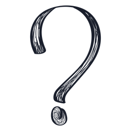 Fragezeichenzeichnung PNG-Design