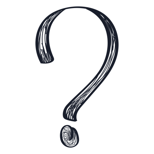 Question mark drawing Transparent PNG & SVG vector file