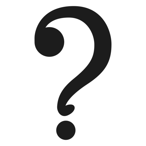 Question Mark Symbol Vector PNG Design