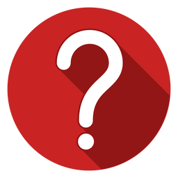 Icono de signo de interrogación círculo rojo Icono de signo de interrogación círculo rojo