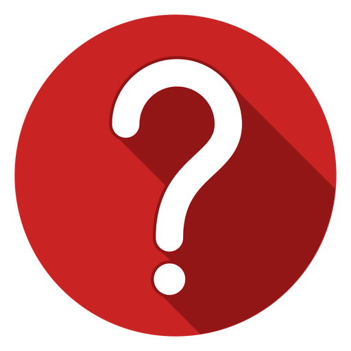 Red circle question mark icon - Transparent PNG & SVG vector file