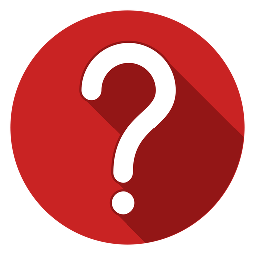 Red circle question mark icon PNG Design