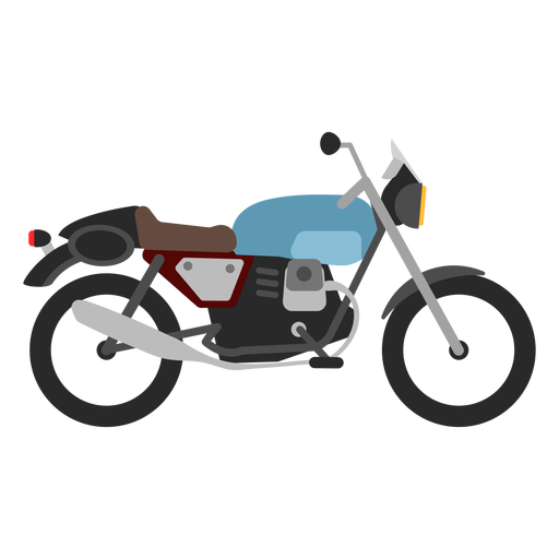 Retro-Motorrad-Symbol PNG-Design