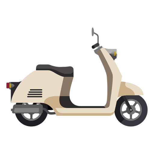 Icono de moto scooter retro Diseño PNG
