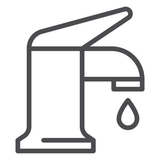 Sink battery stroke icon PNG Design